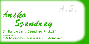 aniko szendrey business card